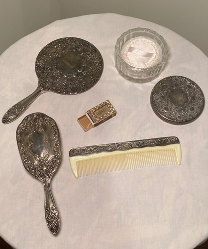 Vintage vanity set comb - vanity,